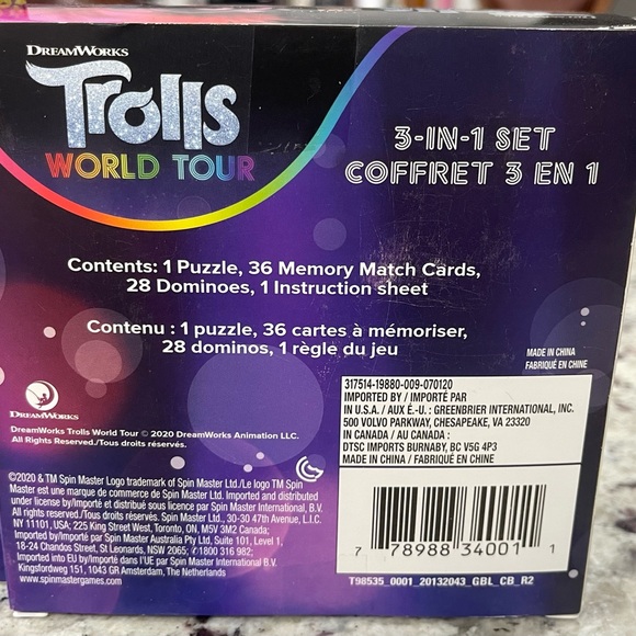 TROLLS Puzzles and Game Set (5 Total)  Brand New NWT - Picture 8 of 8